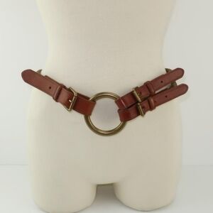 Ralph Lauren Leather and Rope Tri Buckle Belt Size M